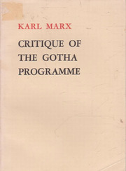 Cover of Critique of the Gotha Programme