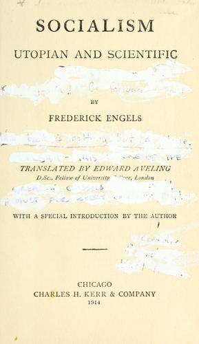 Cover of Socialism: Utopian and Scientific